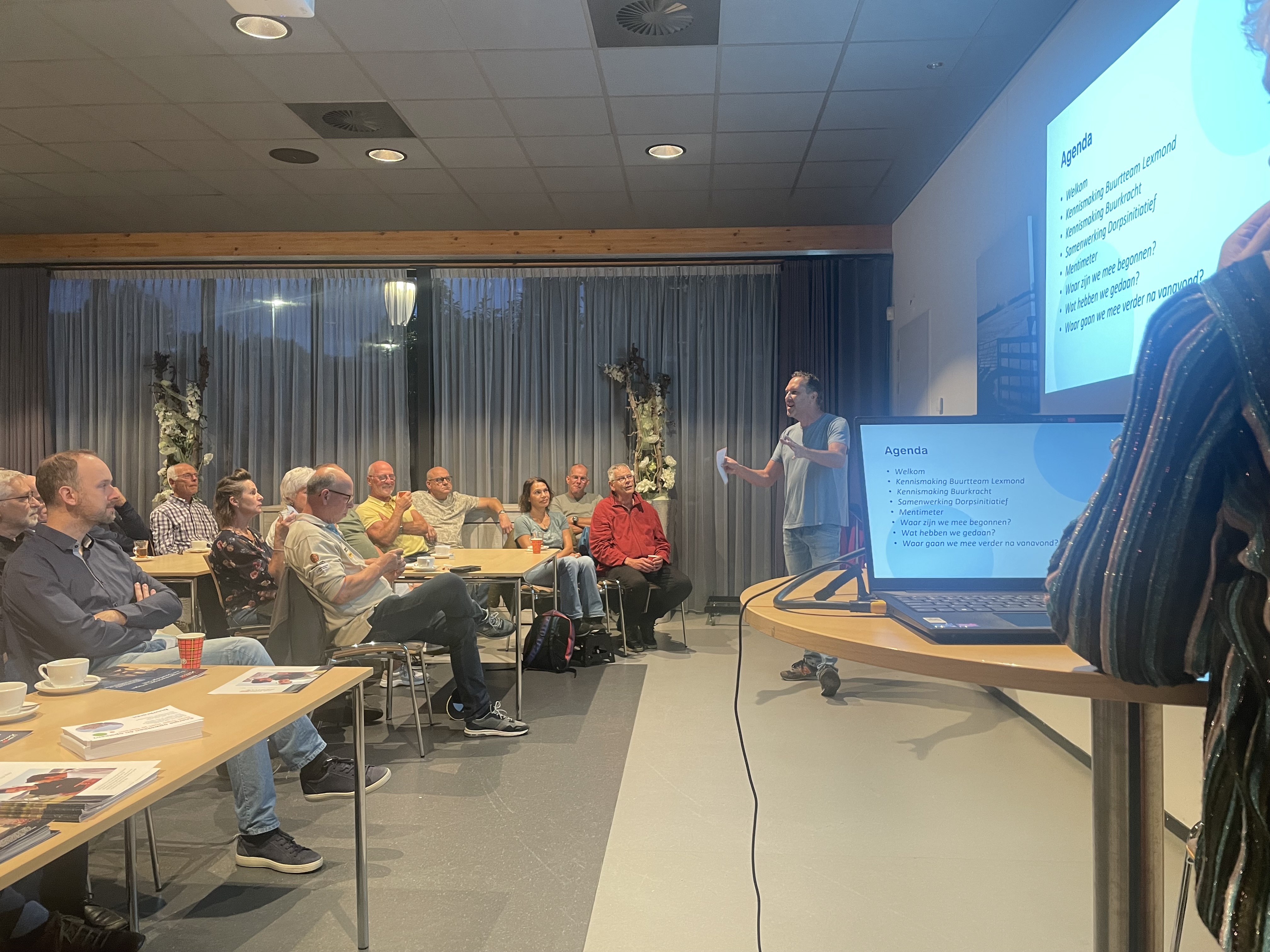 Sander presenteert